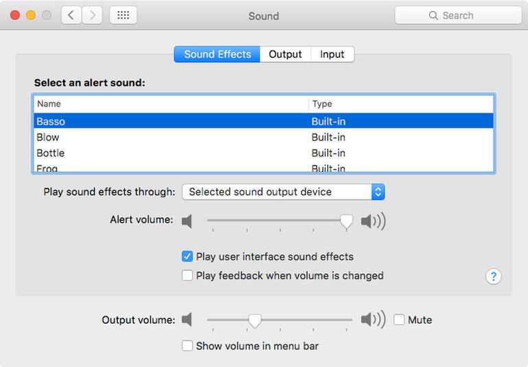 Mac sound output per application